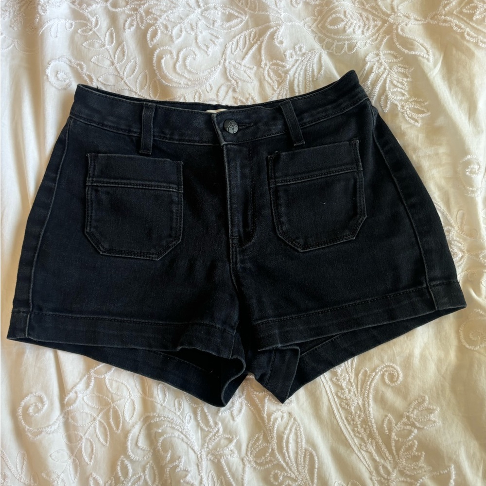 Classic Black Women's Denim Shorts